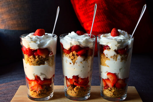 Berry and vanilla mascarpone parfaits